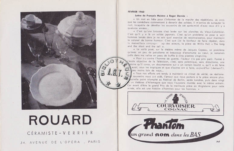 Les programmes de Théatre de l\